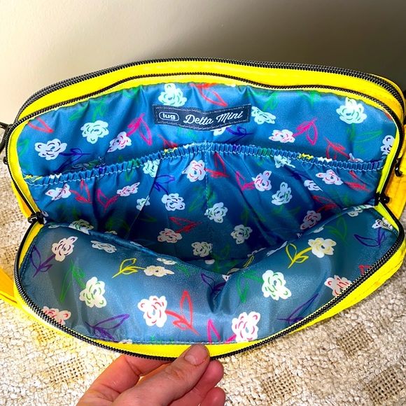 lug Bags Nwot Lug Delta Mini Neon Yellow Crossbody Bag Poshmark